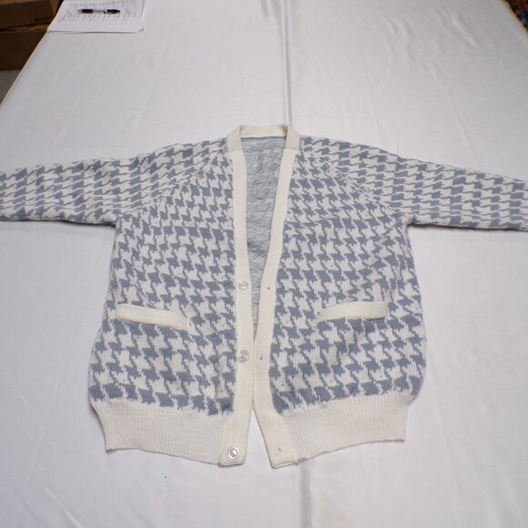 LADIES HOUNDSTOOTHE GREY & WHITE SWEATER - Picture 3 of 8